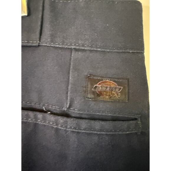 Men's Dickies 874 Original Fit Dark Navy Blue Safety Stripe Pants 38x30 - Picture 4 of 6